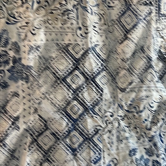 Chico button down top size 3 blue and white button down workwear /casual preppy - Picture 9 of 12